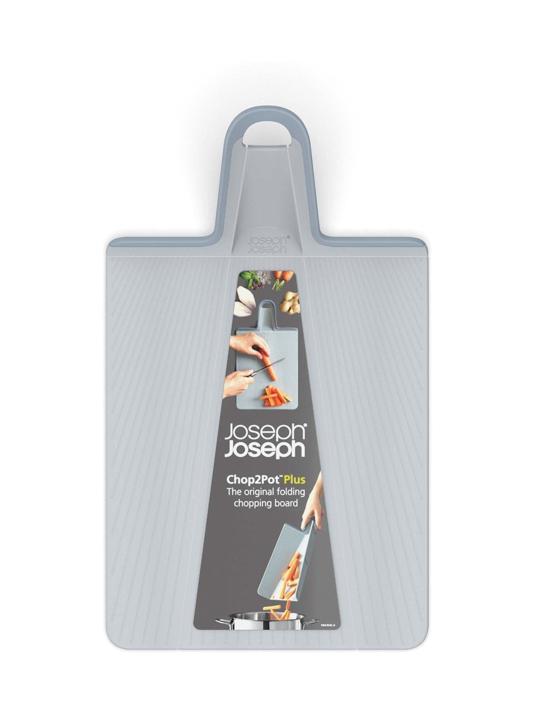 Joseph Joseph Blue Chop2Pot Plus folding chopping board, UK version