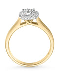 Beaverbrooks Gold 9ct Gold Diamond Cluster Ring