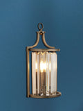 Searchlight Hermione antique brass wall light, imported from the UK