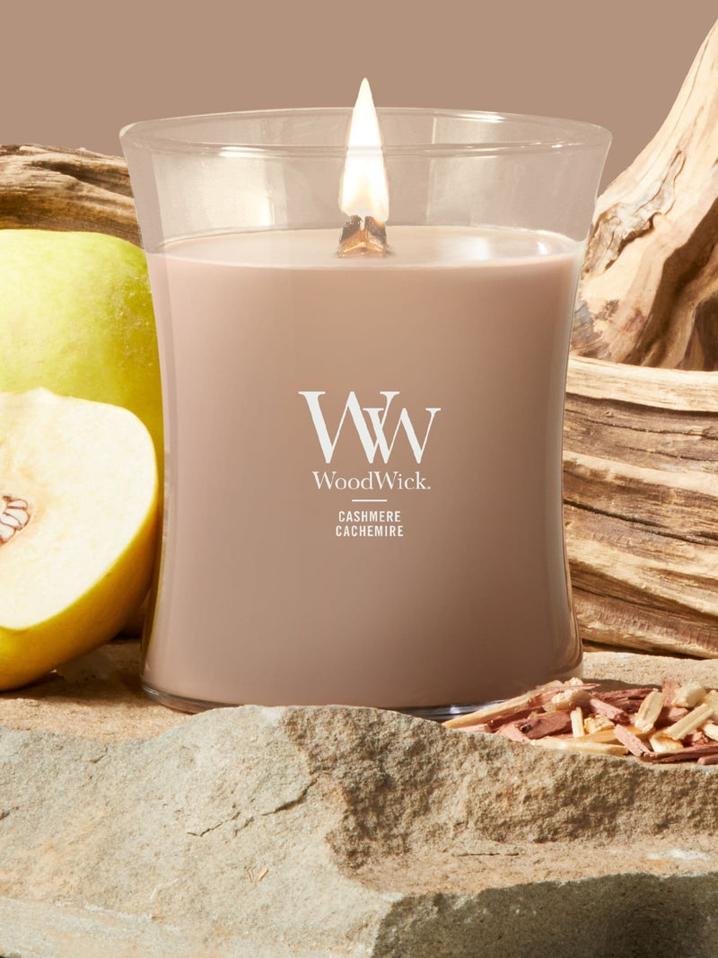 Woodwick Cashmere candle medium hourglass (British brand)