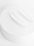 Silver tone pull-through earrings (British brand)