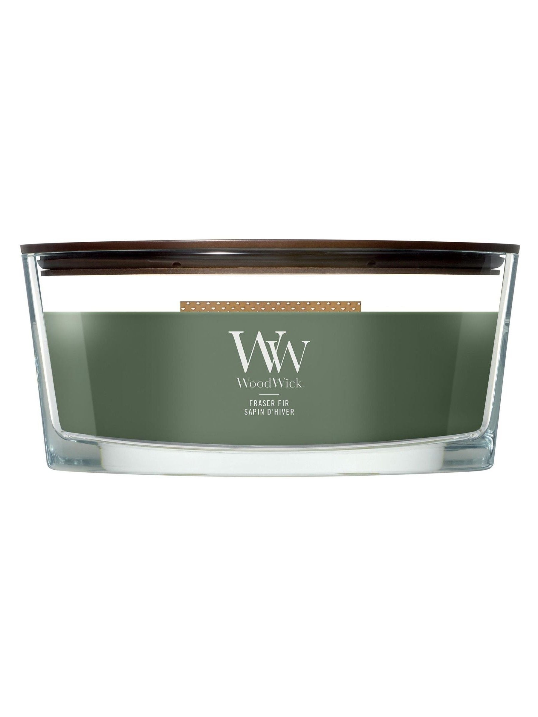 Woodwick Green Ellipse candle, UK version