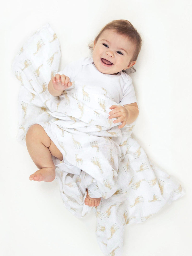 Aden & Anais Natural History Essentials Muslin Blankets 4 Pack