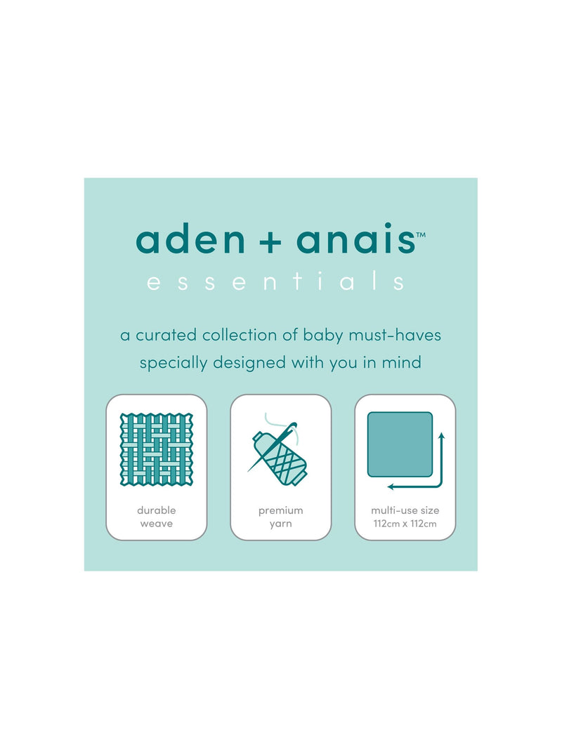 Aden & Anais Natural History Essentials Muslin Blankets 4 Pack
