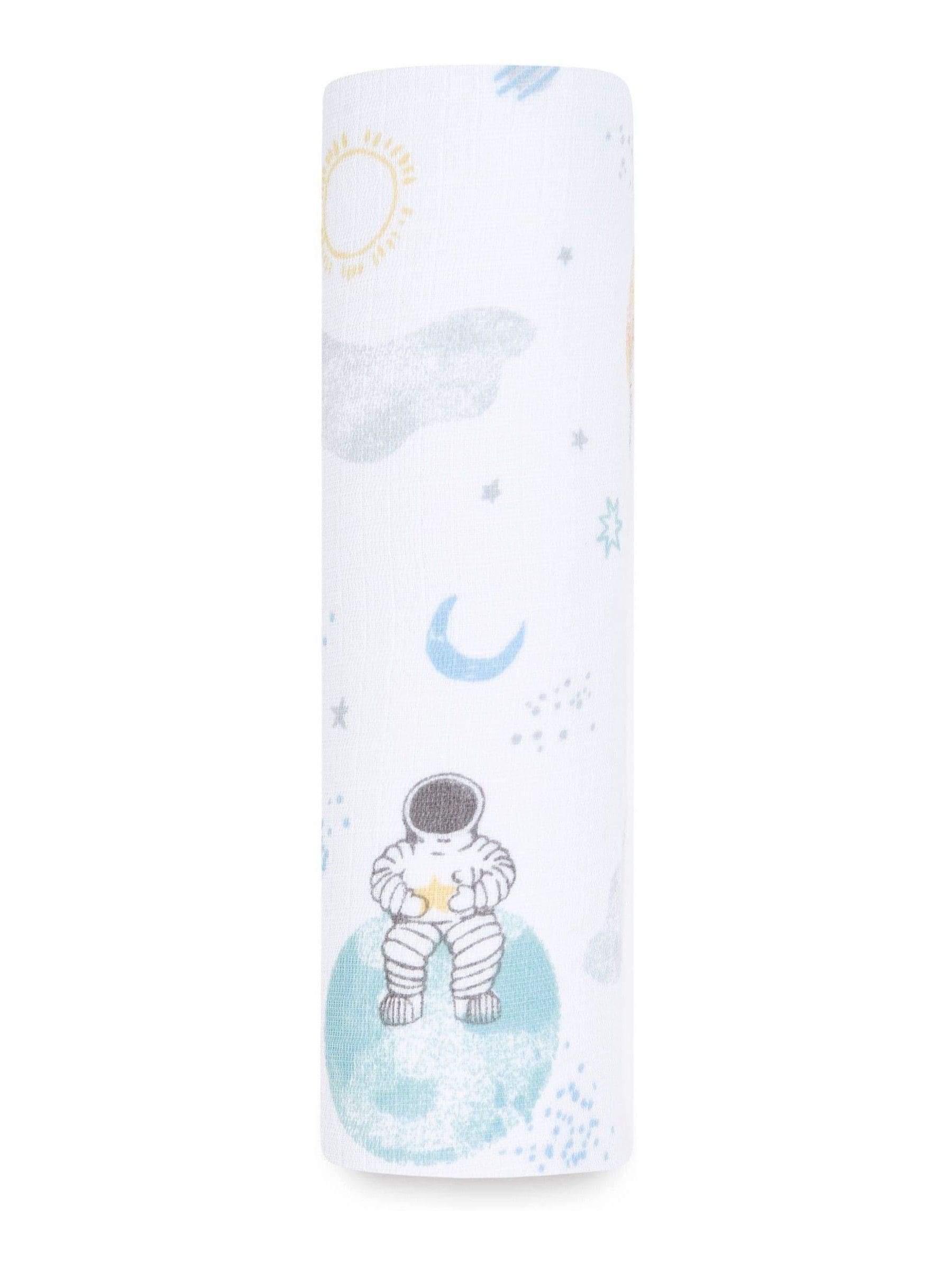 aden anais baby blanket space explorers 112cm, imported from the UK