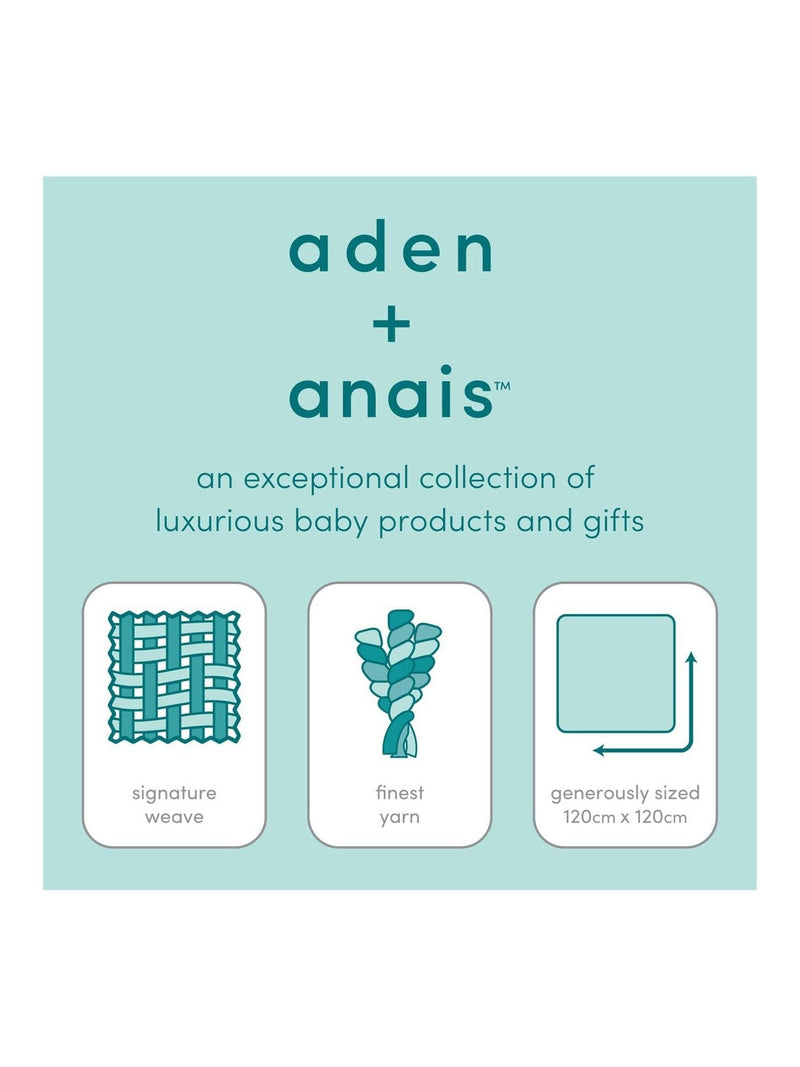 aden + anais Blue Rising Star Dream muslin blanket (British brand)