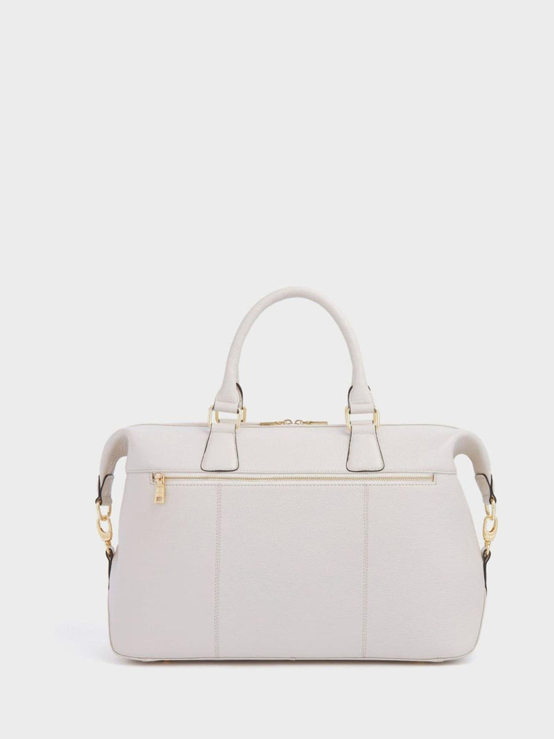 Osprey London cream leather weekender bag, UK version
