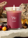 Woodwick Red Medium Hourglass 1 Wick Large Candle