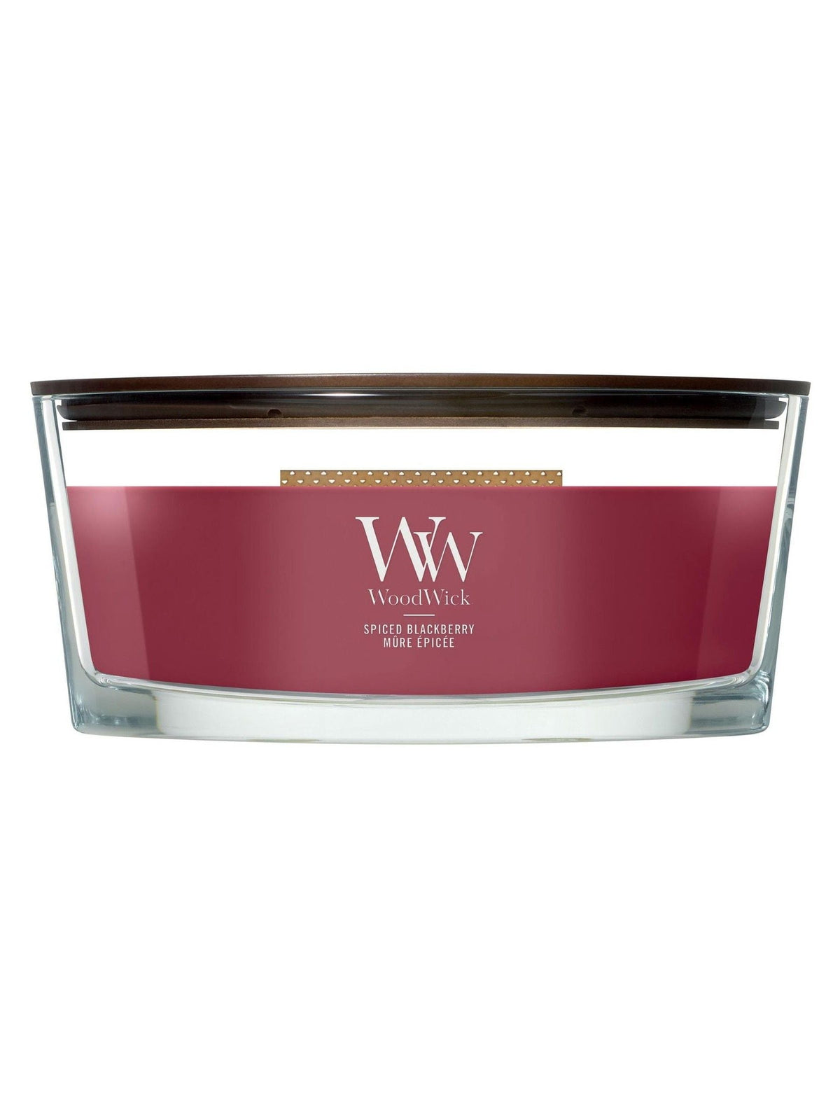 Woodwick red ellipse candle (British brand)