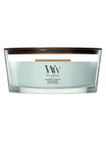 Woodwick blue ellipse candle, UK version