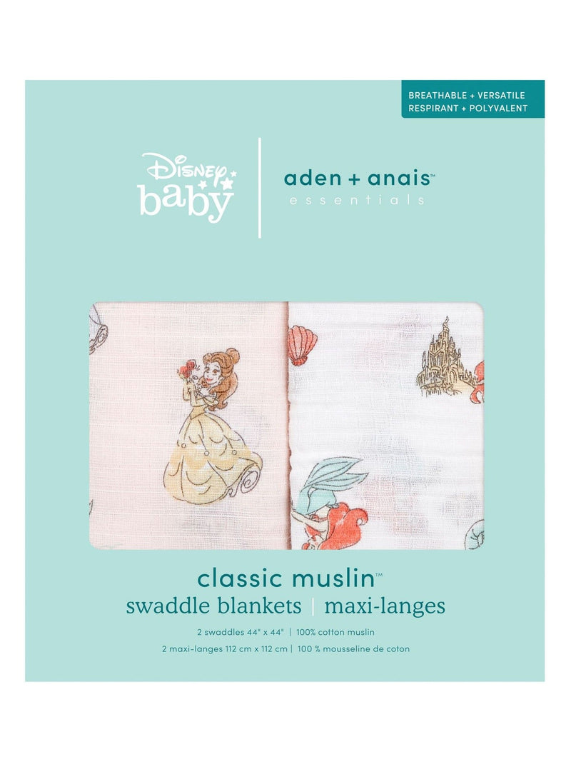 aden + anais Disney Princess baby blanket 2-pack - British product