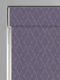 Purple Molton made to measure roman blind, imported from the UK