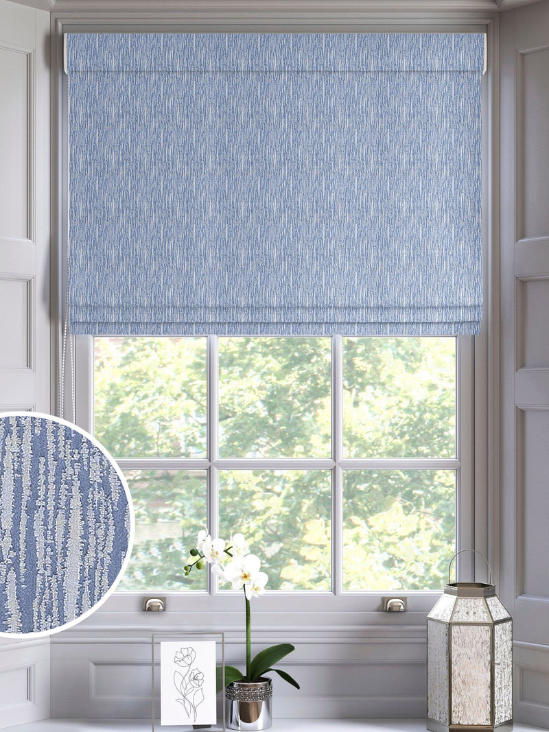 Next roman blind made to measure blue (British brand)