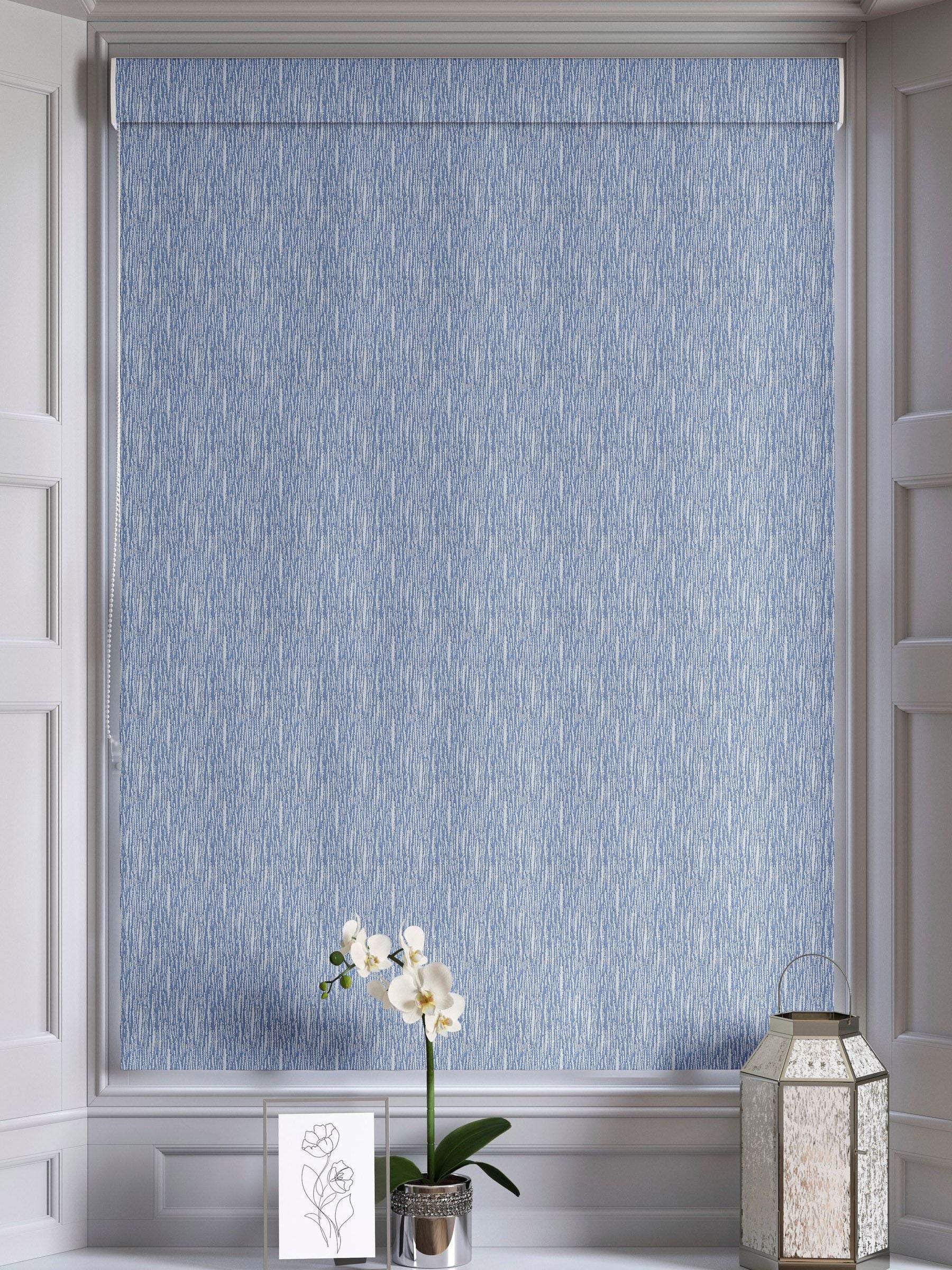 Next roman blind made to measure blue (British brand)