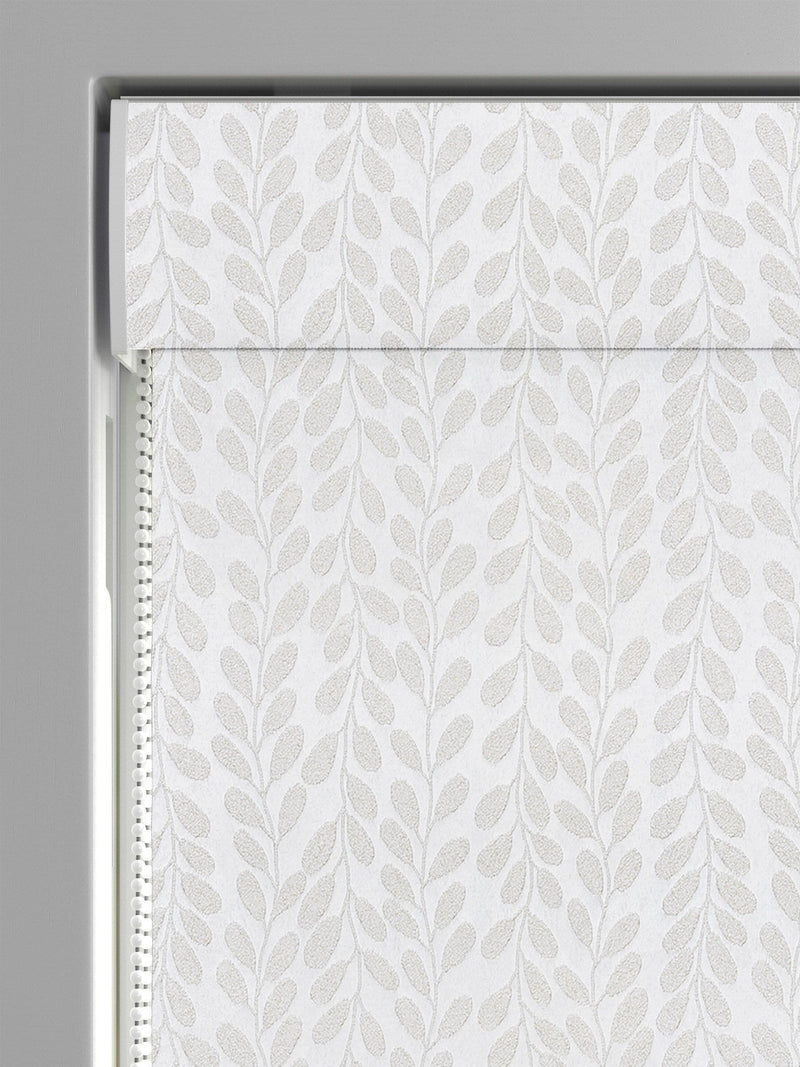 Next cream Quincy Oyster made to measure roman blind, imported from the UK