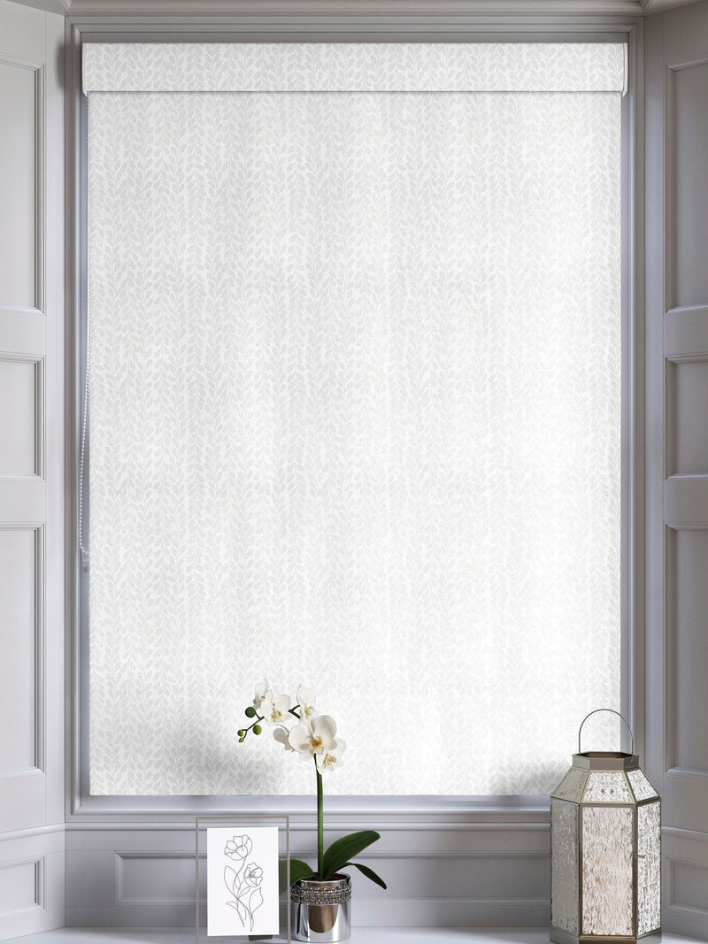 Next cream Quincy Oyster made to measure roman blind, imported from the UK