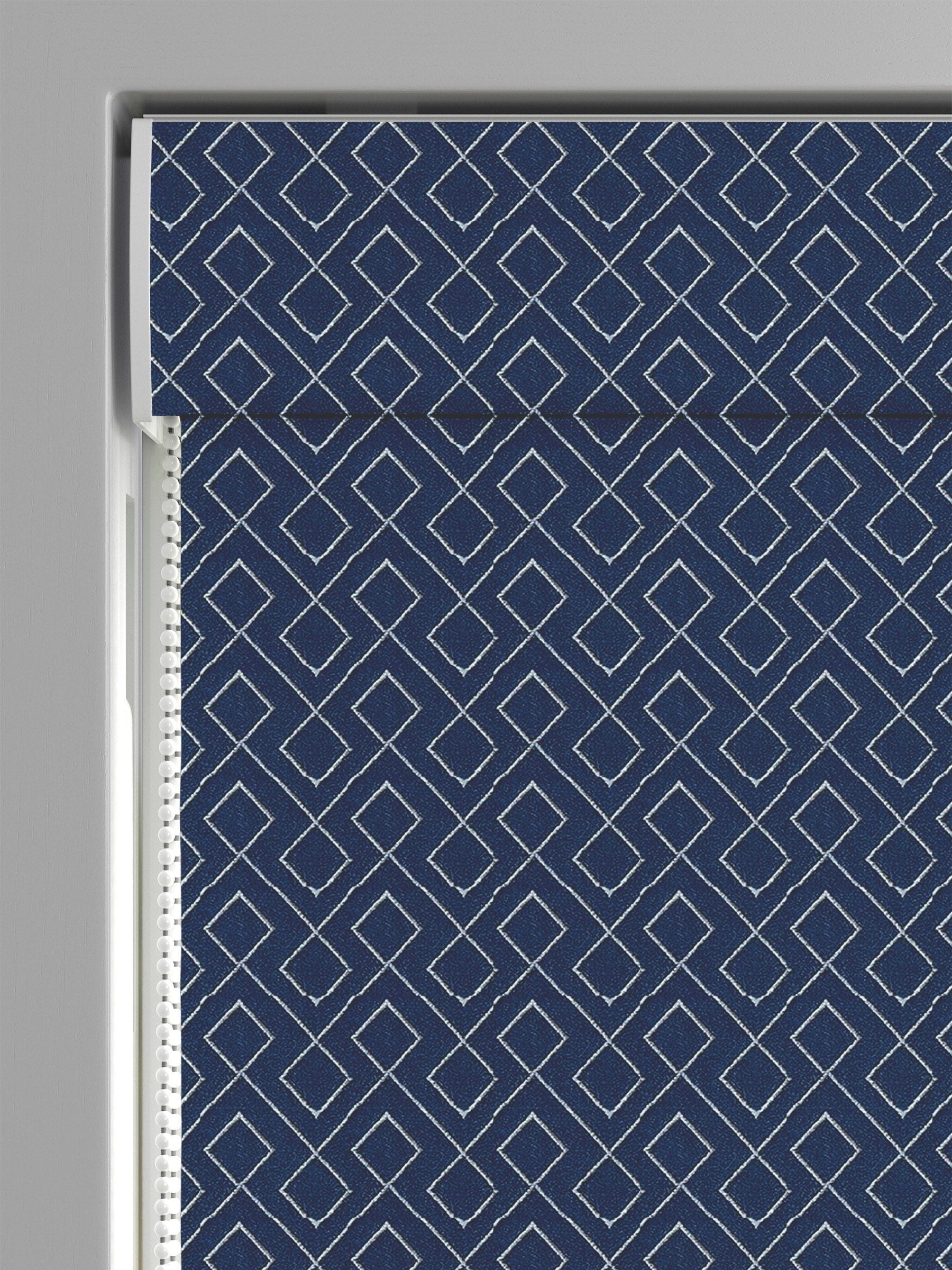 Vitraux Romaine Bleue Sicile avec motif losange - Produit britannique