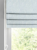 Sidley blue Roman blind with twig pattern (British brand)