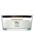 Woodwick grey ellipse candle, imported from the UK