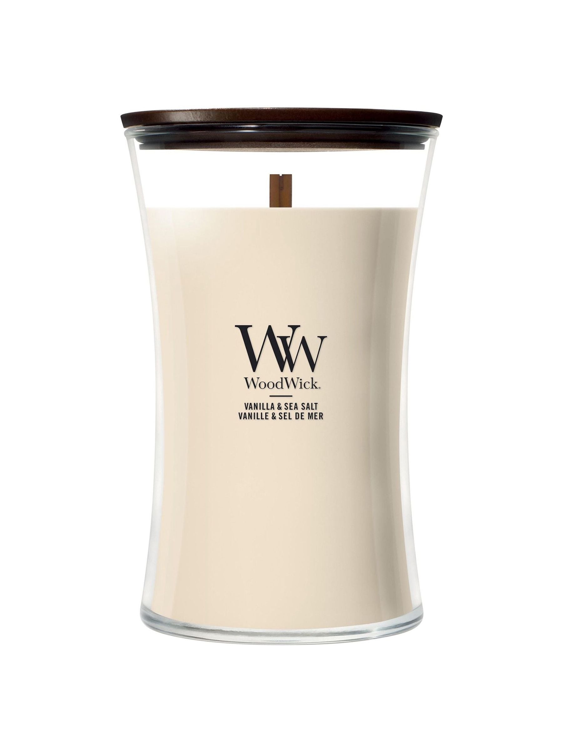 WoodWick Cream Hourglass large candle (British brand)
