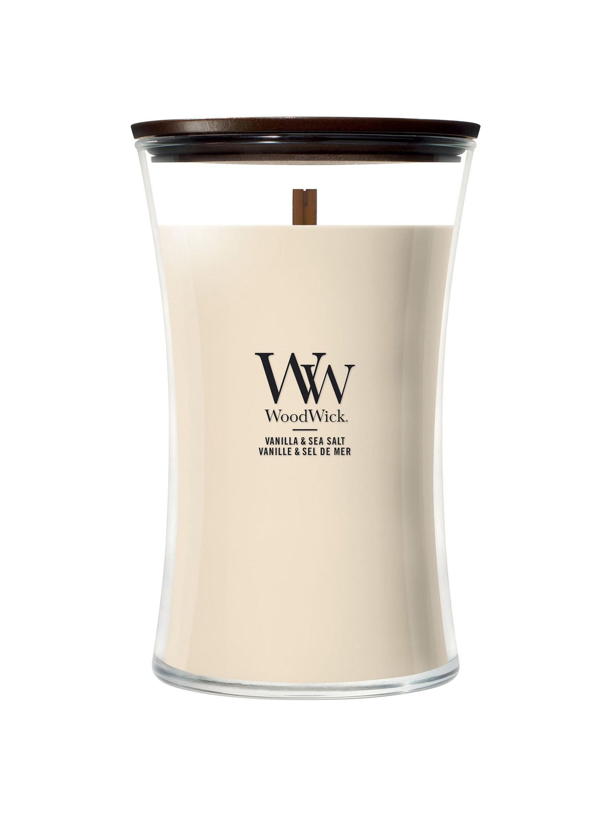 WoodWick Cream Hourglass large candle (British brand)