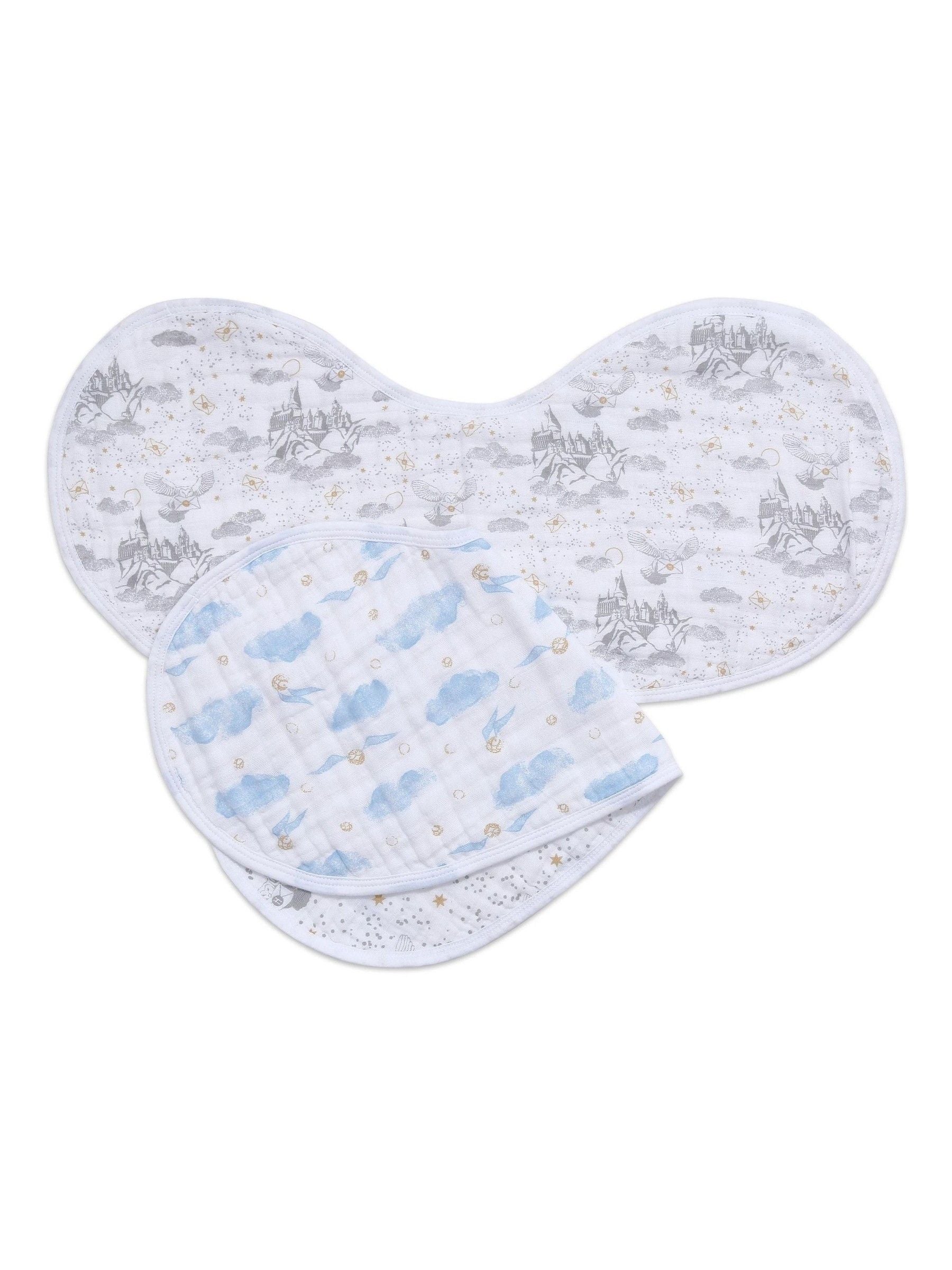 aden anais Harry Potter cotton muslin burpy bib 2-pack (British brand)