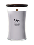 WoodWick Lilac medium hourglass candle (British brand)