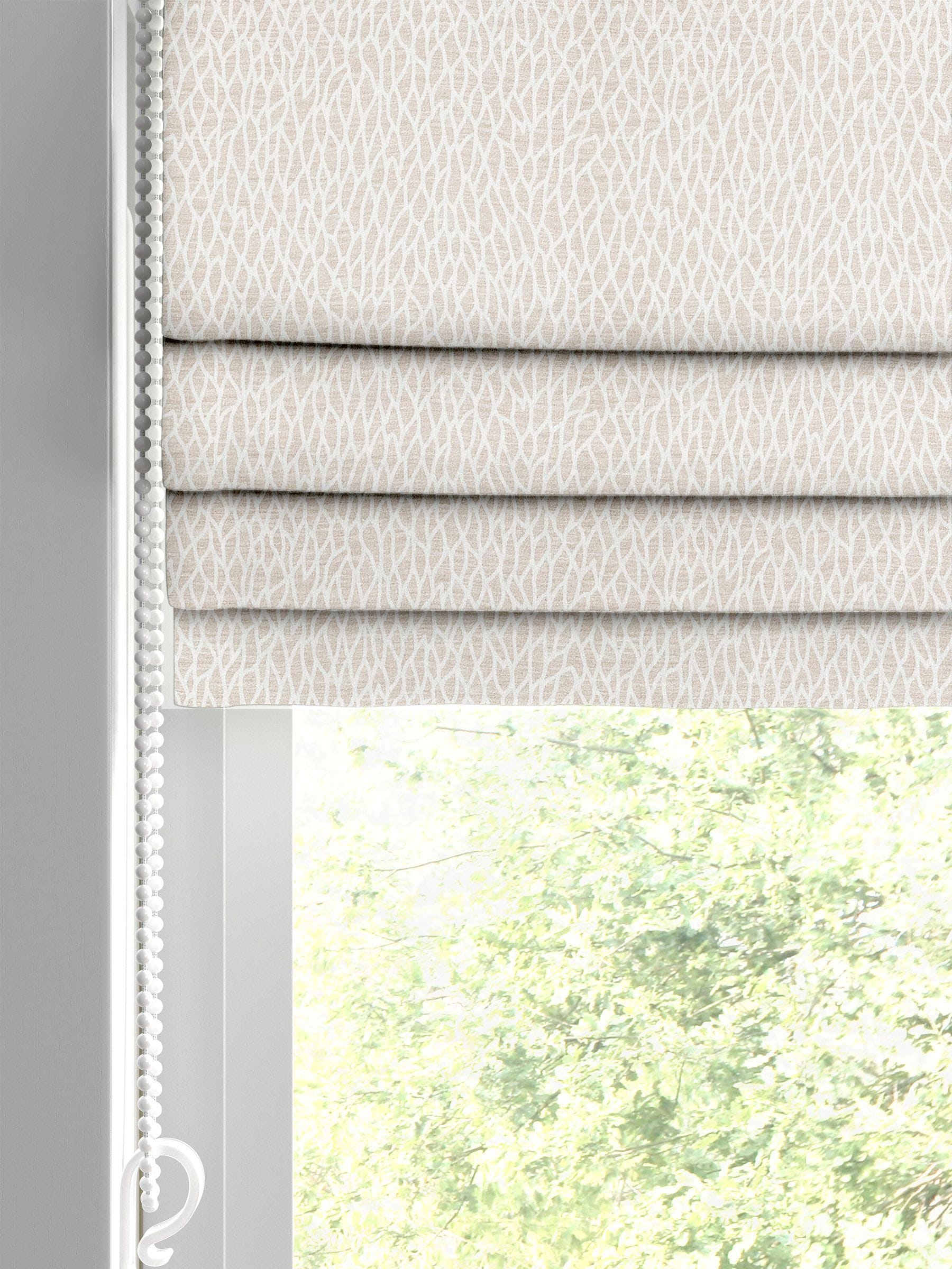 Lulle roman blind cream ivory polyester, UK version