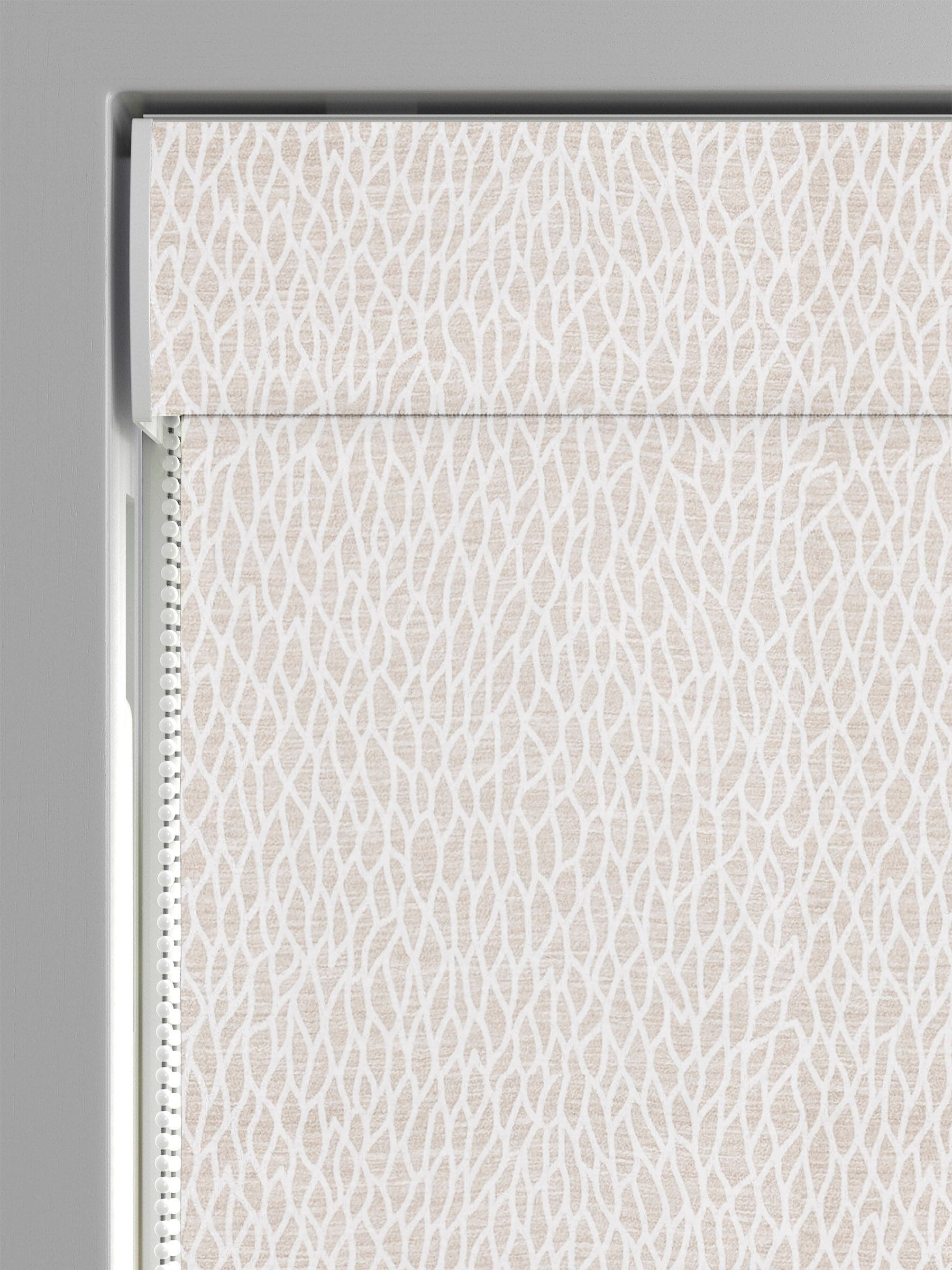 Lulle roman blind cream ivory polyester, UK version