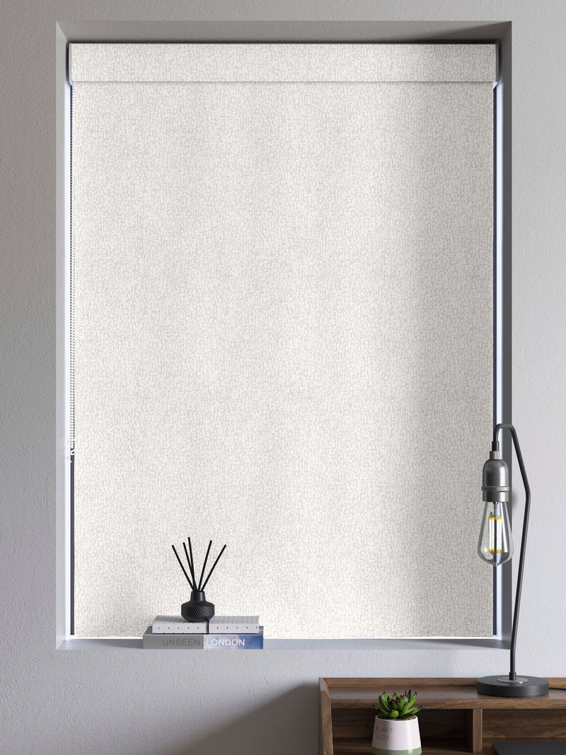 Marcus cream Roman blind, imported from the UK