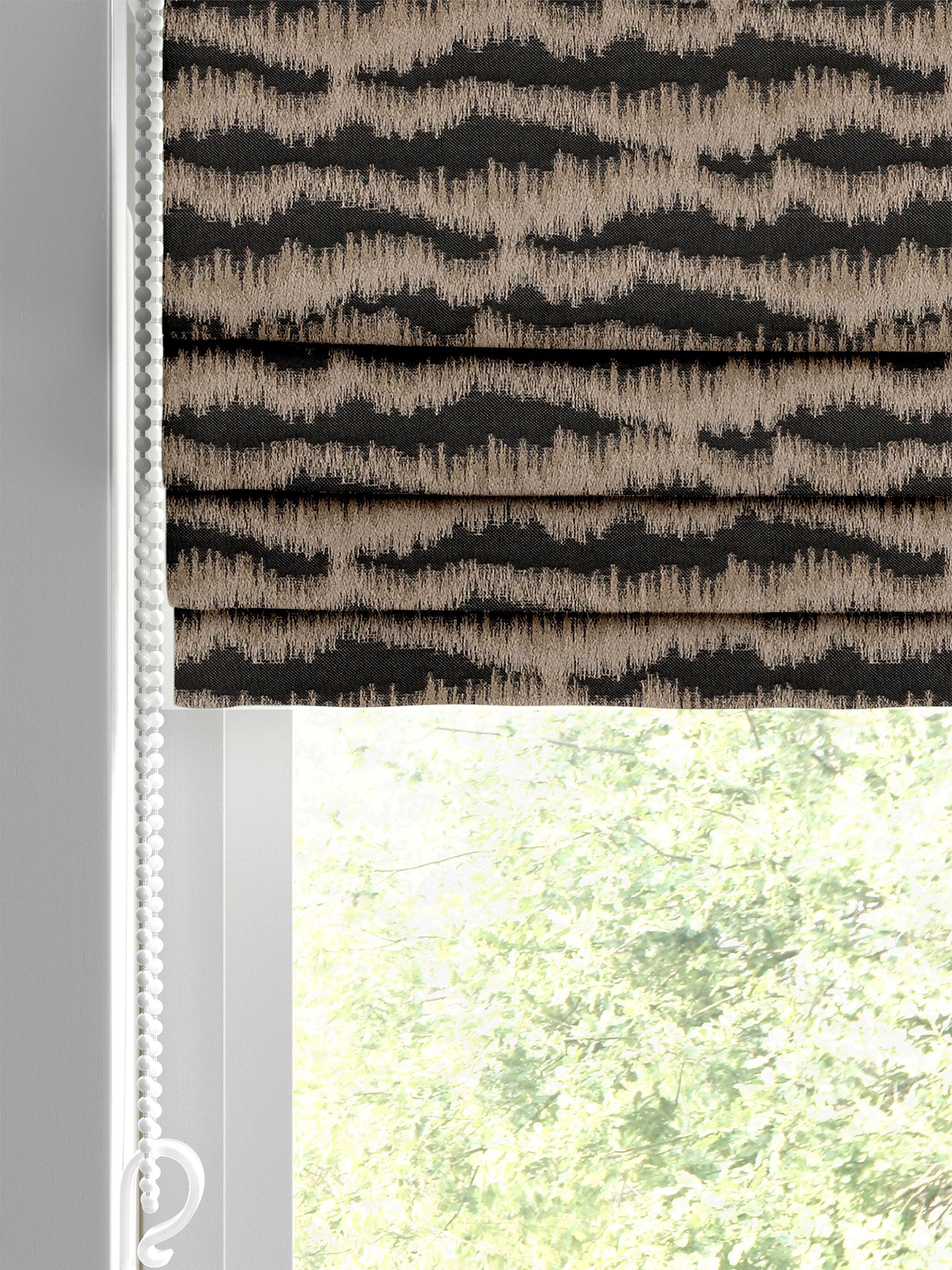 Motte black made to measure roman blind - British product