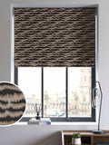 Motte black made to measure roman blind - British product