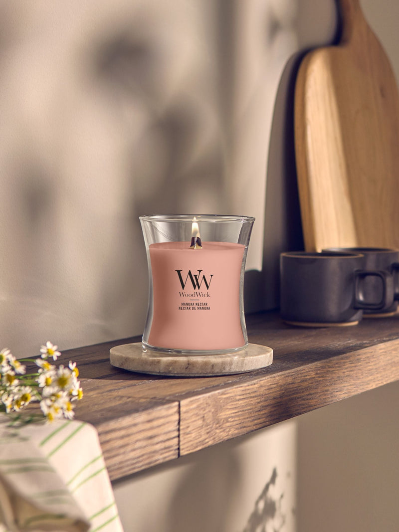 Woodwick orange hourglass large candle, UK version
