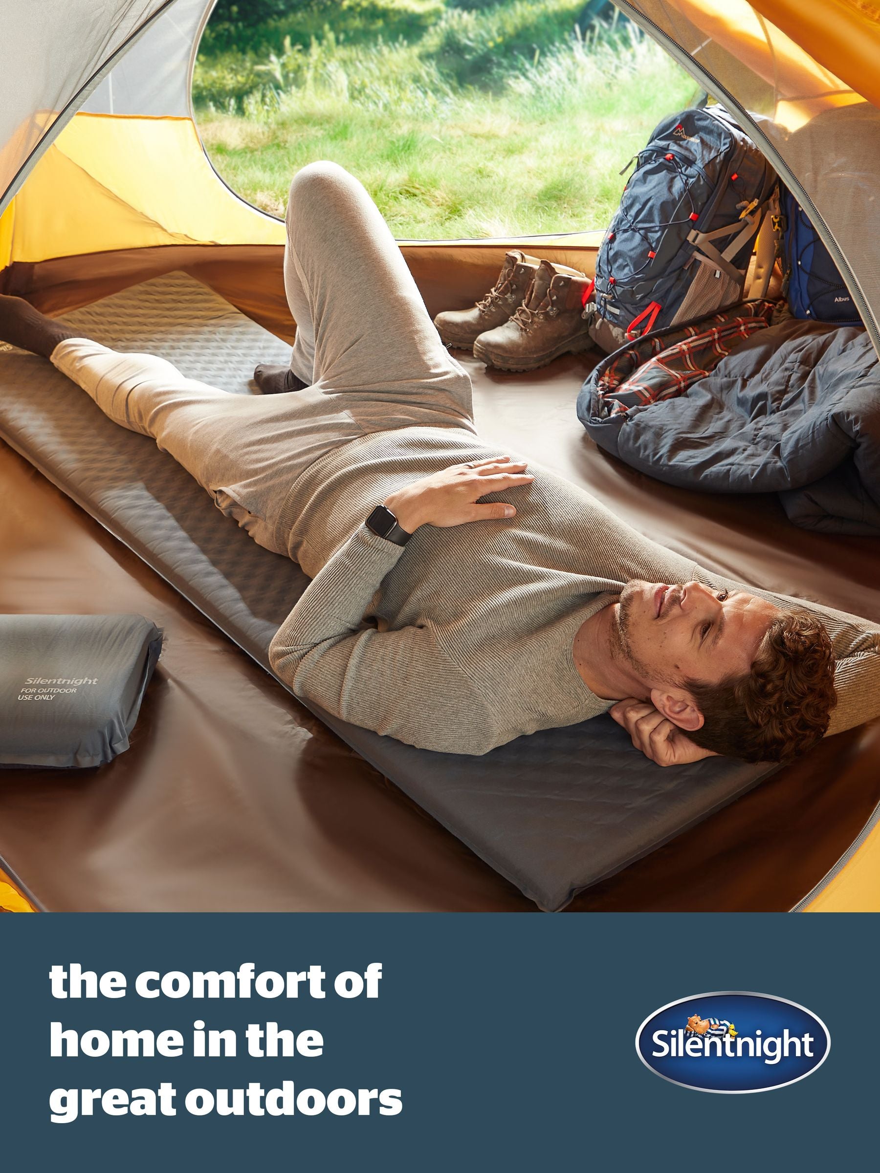 Silentnight 10cm double self inflating mattress (British brand)