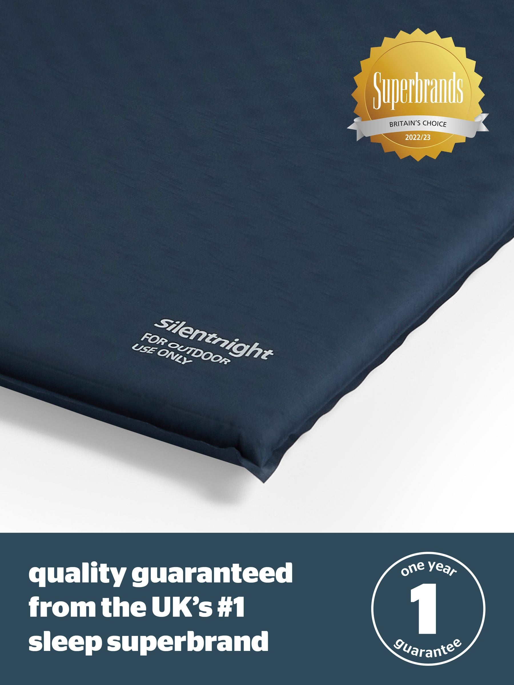 Silentnight 10cm double self inflating mattress (British brand)