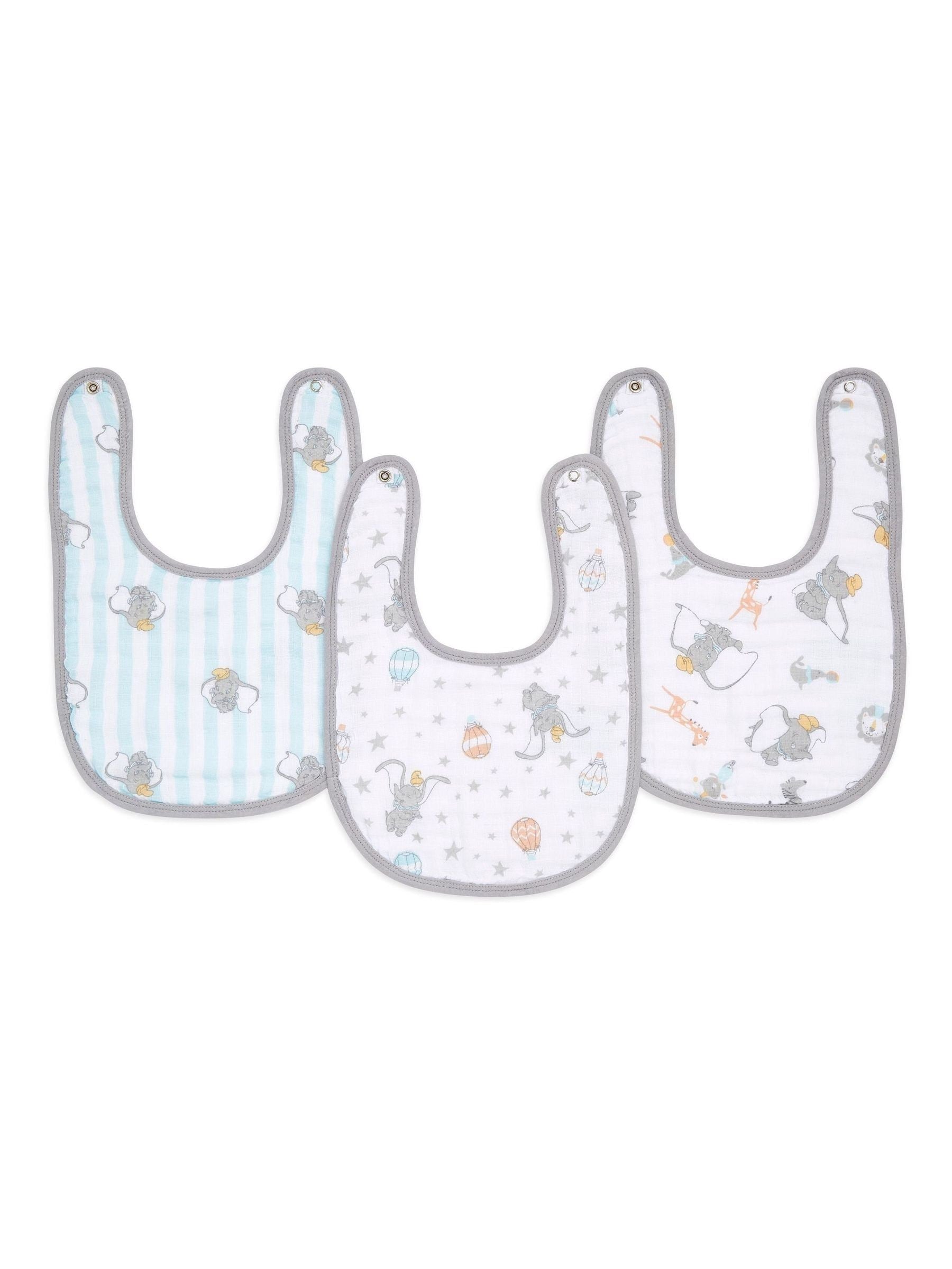 Aden + Anais Dumbo muslin bibs 3 pack, UK version