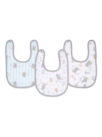 Next aden + anais White Essentials Muslin Snap Dumbo 100% Cotton Baby Bibs 3 Pack- Buy online at McGrocer
