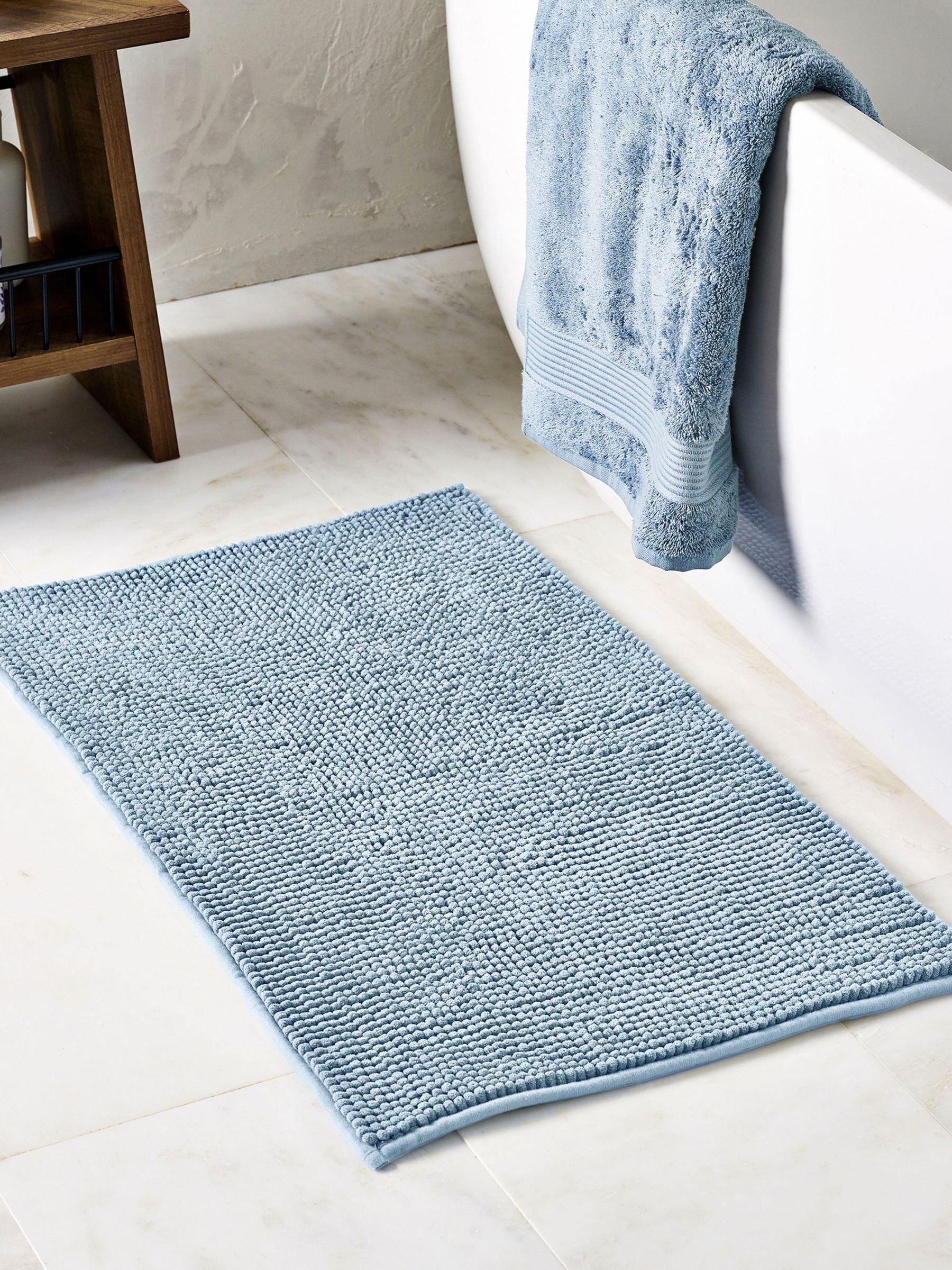 Sage Green Bobble Bath Mat