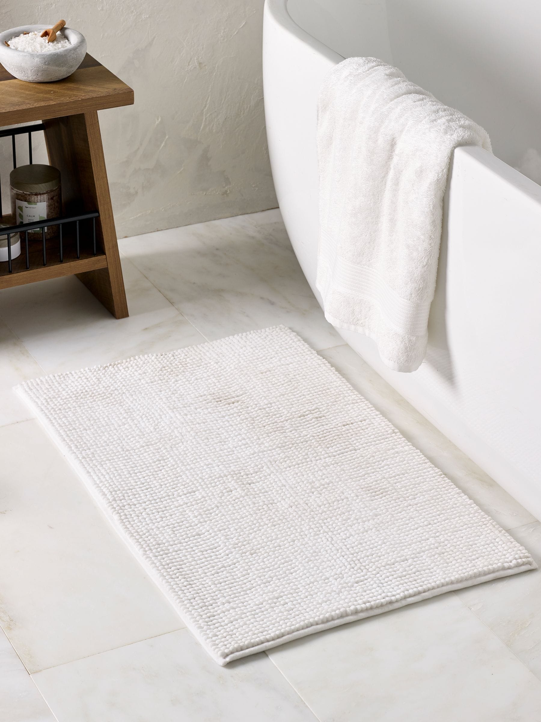Sage Green Bobble Bath Mat