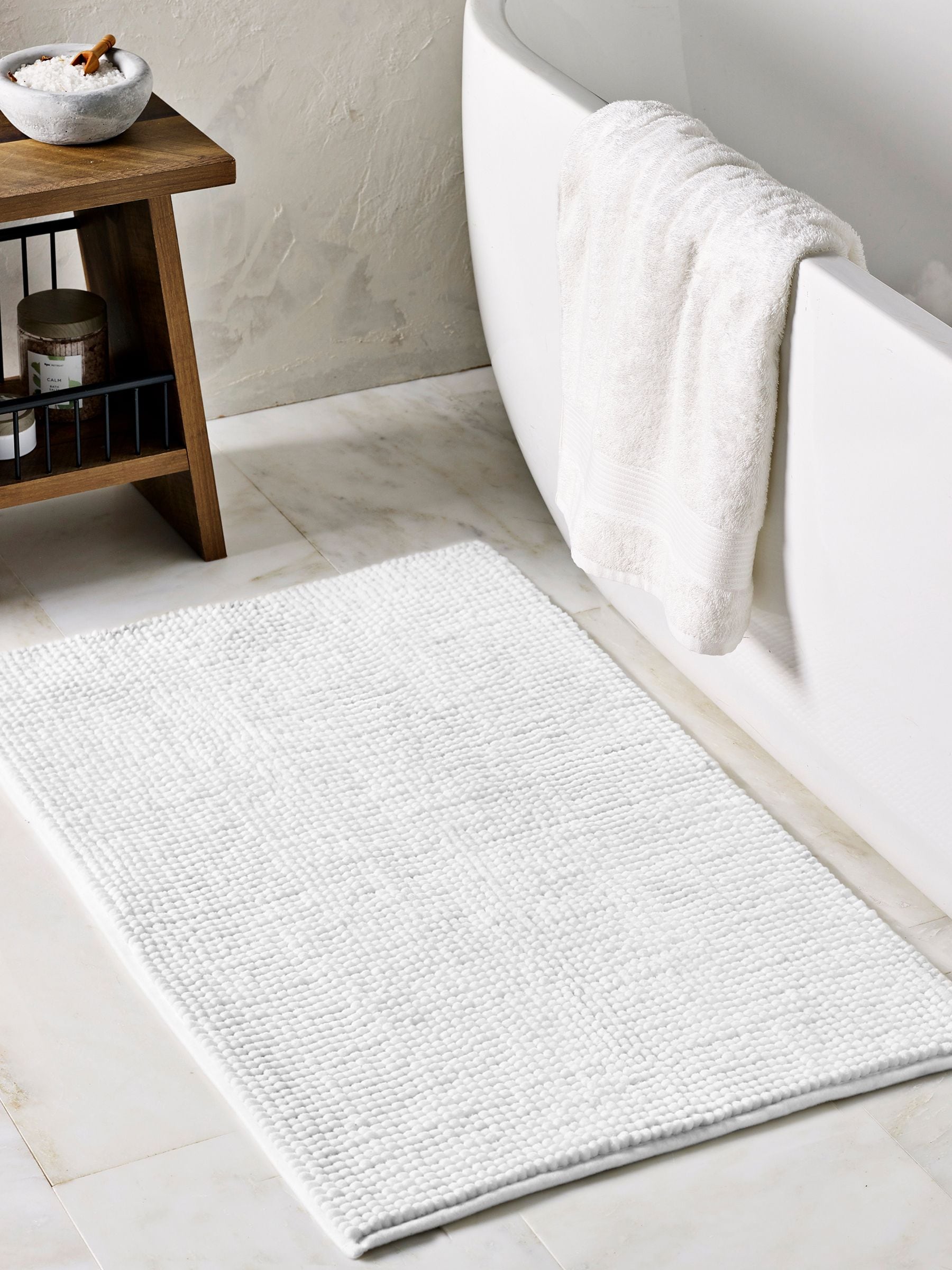 Sage Green Bobble Bath Mat