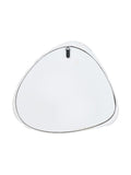Pacific Grey round wall mirror 61cm, polished metal (British brand)