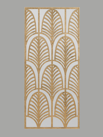 Next Pacific Rectangular Gold Metal Mirrored Wall Art 90x40cm- Buy online at McGrocer