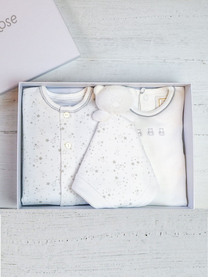 Emile Et Rose 100% cotton star print baby gift set (British brand)