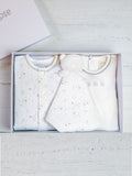 Emile Et Rose 100% cotton star print baby gift set (British brand)