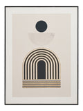 Pacific Black Art Deco framed print 80x60cm, imported from the UK