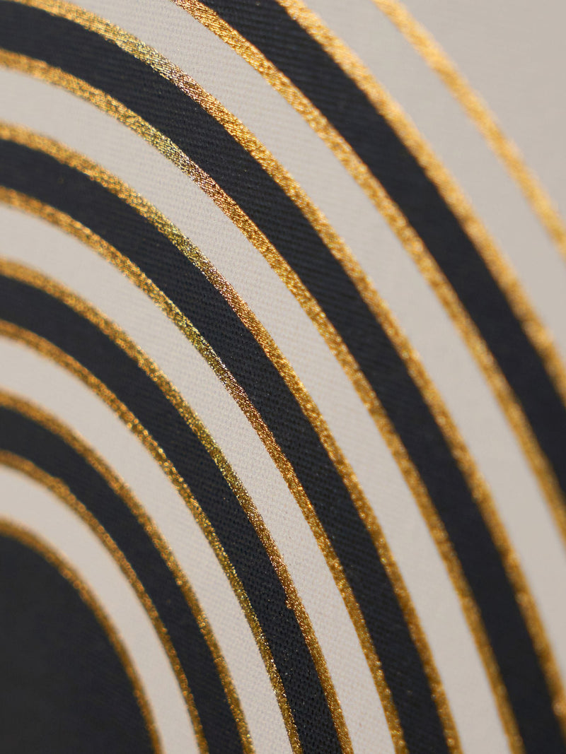 Pacific Black Art Deco framed print 80x60cm, imported from the UK