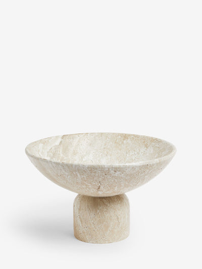 Bol décoratif sculptural en résine aspect marbre naturel 30 cm de diamètre 18 cm de hauteur - Achetez en ligne chez McGrocer