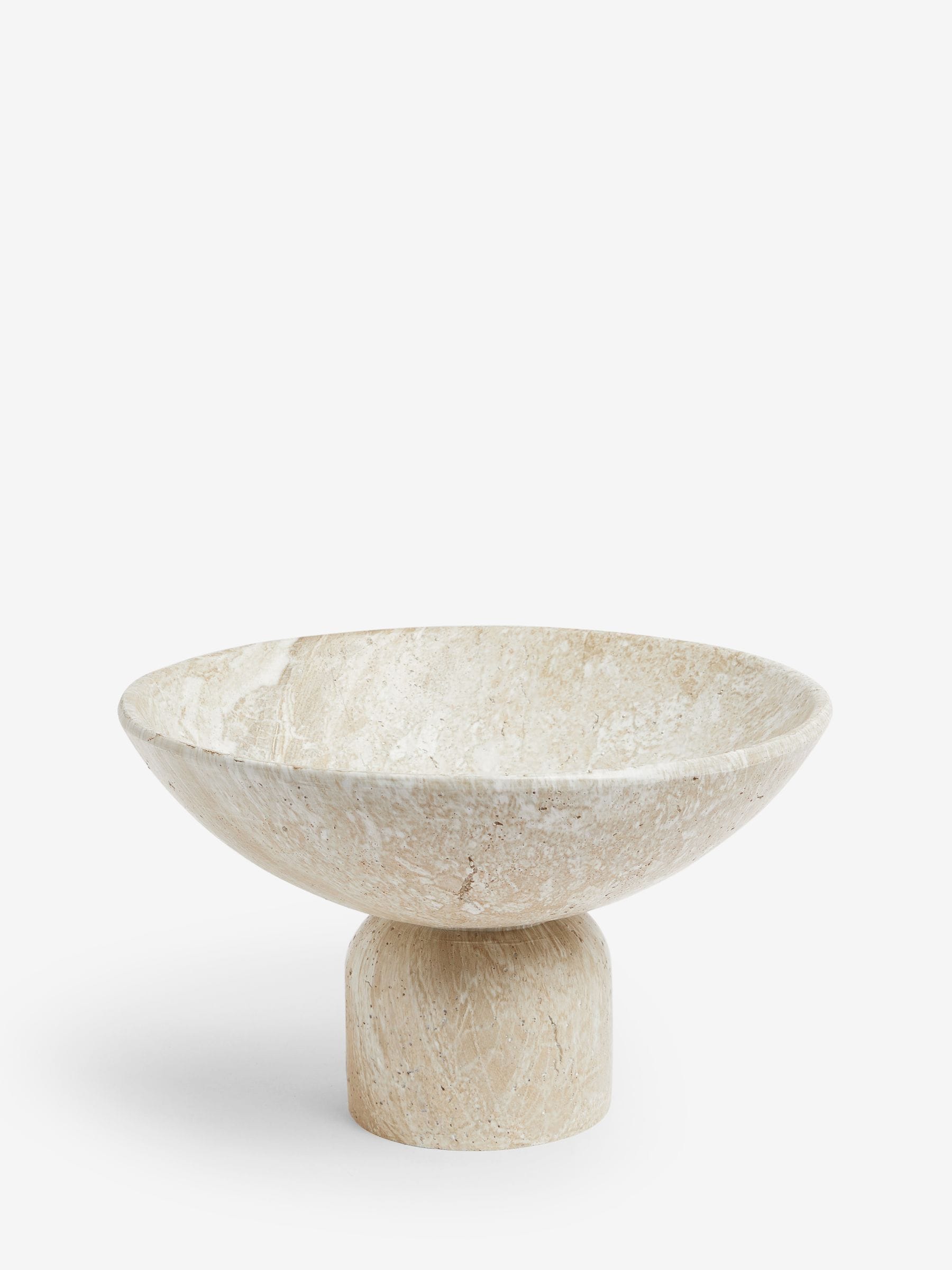 Marble effect resin decorative bowl 30cm diameter, imported from the UK