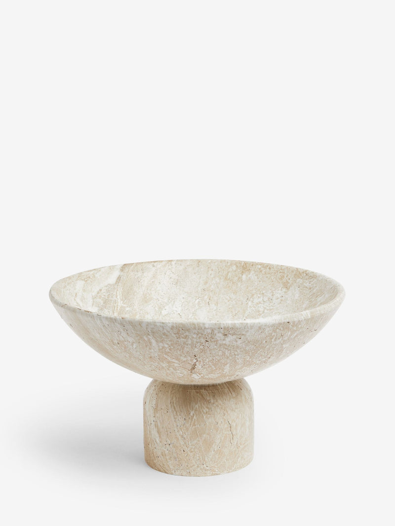 Marble effect resin decorative bowl 30cm diameter, imported from the UK