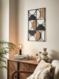Black Bronx metal abstract wall art 70cm x 50cm - British product
